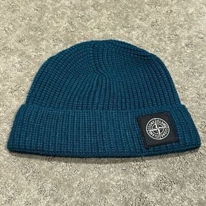 Stone Island “Dark Teal” Fisherman Beanie